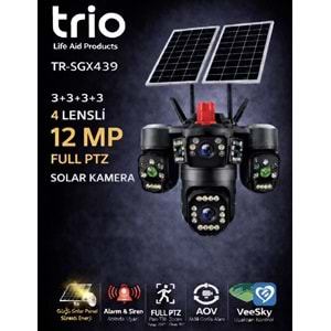 TRIO TR-SGX439 4 LENS 12mp AOV 4G-LTE PTZ 5V 2A SOLAR KAMERA TA42