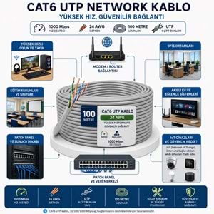 DATA CABLE CAT6 KABLO 100MT