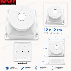 BUAT KARE BEYAZ KAPALI 13*13