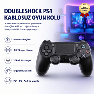 VERSATİLE PS4 OYUN KOLU DOUBLE SHOCK