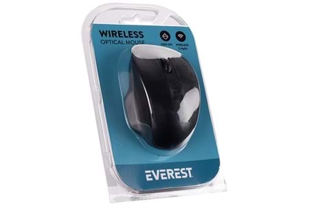 Everest SM-803 Usb Siyah 800/1200/1600dpi Kablosuz Mouse