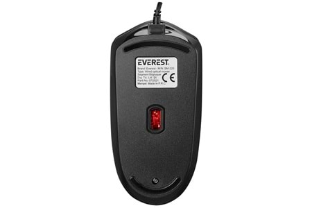 Everest SM-220 Usb Siyah/Kırmızı 1200dpi 3D Optik Kablolu Mouse