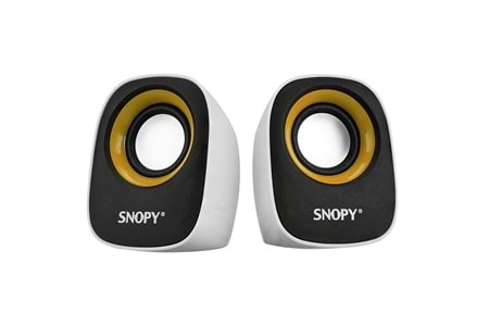 Snopy SN-120 2.0 Beyaz/Sarı USB Speaker