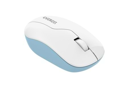 Everest SMW-973 Usb Beyaz/Mavi 2.4Ghz Kablosuz Mouse