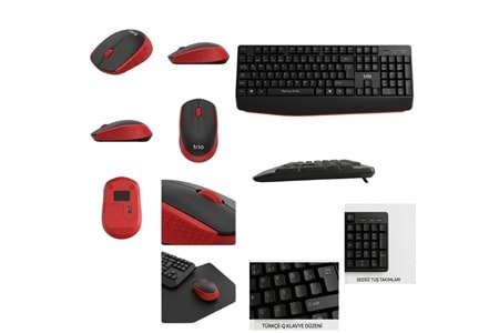 TRİO TRK300 KABLOSUZ KLAVYE MOUSE SET