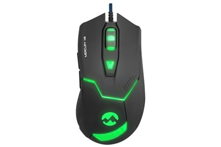 Everest Mercury X8 Usb Siyah 6D Optik Oyun Mouse