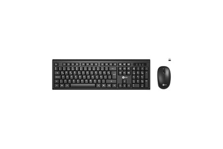 Lecoo KW200 Kablosuz Türkçe Q Klavye & Mouse Set Siyah