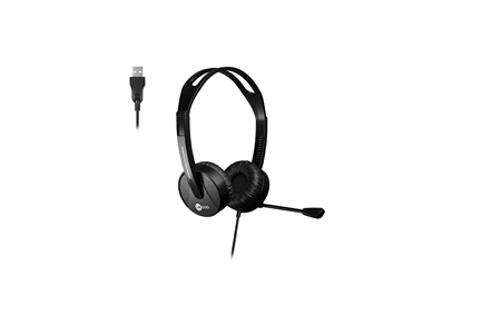 Lecoo HT106 USB Kablolu Mikrofonlu Kulak Üstü Kulaklık Siyah
