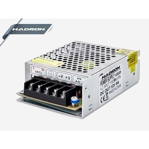 HADRON HD8209/120 METAL ADAPTÖR 12V 5A 11.1*7.8*3.6CM SMALL