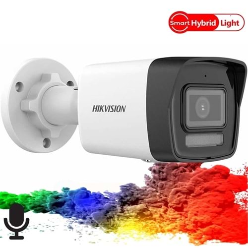 Hikvision DS-2CD1063G2-LIUF 6MP 2.8mm Smart Hybrid Light Bullet IP Kamera(Sesli)