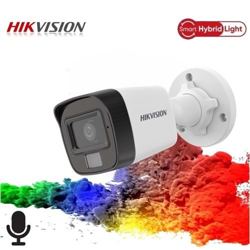 Hikvision DS-2CD1021G2-LIUF 2MP 4mm Smart Hybrid Light Bullet Kamera (Sesli)