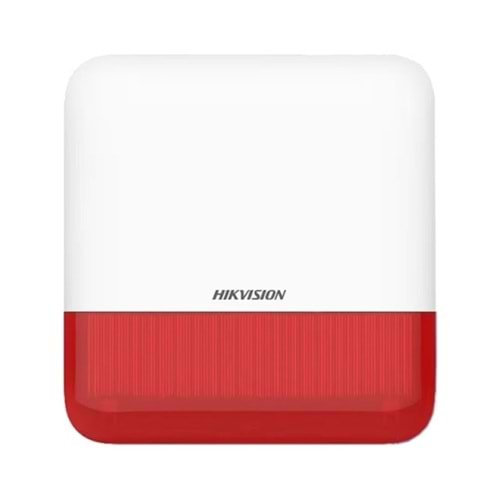 Hikvision DS-PS1-E-WE Kablosuz Harici Siren (868MHz) (Kırmızı)