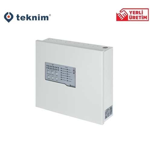 Teknim TFP-4408 8 Bölgeli Konvansiyonel Yangın Alarm Paneli Metal Kasa