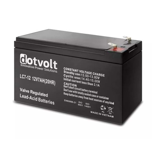 Dotvolt DT 12V 7 AH Kuru Tip Ups Akü
