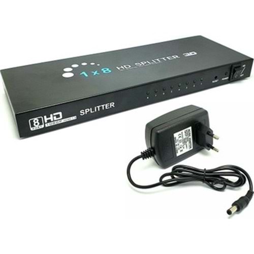 GABBLE GAB-HS08 HDMI 8 PORT ÇOKLAYICI