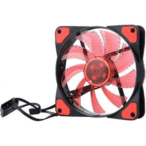 GABBLE G-01 RGB 12CM IŞIKLI KASA FAN (KIRMIZI)