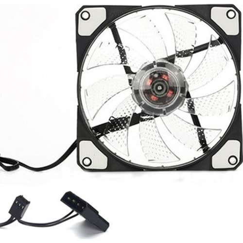 GABBLE G-01 RGB 12CM IŞIKLI KASA FAN (BEYAZ)