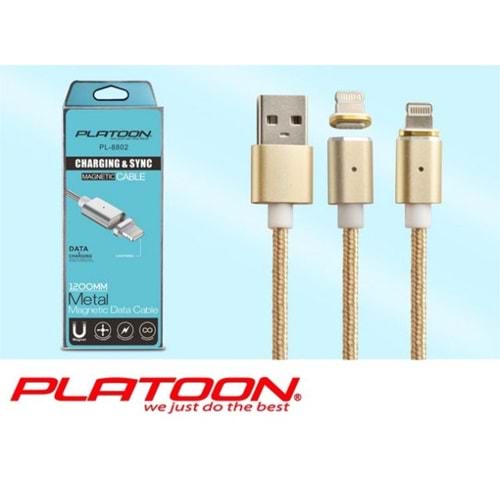 PL-8802 İPHONE 5-6-7 MANYETİK MIKNATISLI ŞARJ DATA