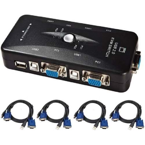 USB KVM SWITCH 4 LÜ KVM-4UK-T BYZ
