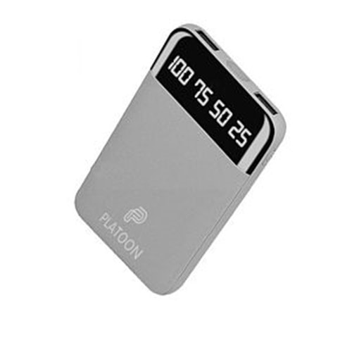 PLATOON PL-100 DIJITAL GÖSTERGELİ POWER BANK 6000 MAH