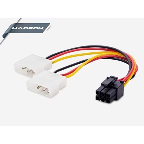 HADRON HD4536/500 6PİN EKRAN KARTI KABLOSU 2*4PIN TO 6PIN 12V