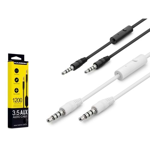 HADRON HD4309/300 AUX KABLO 1.1M MİKROFONLU