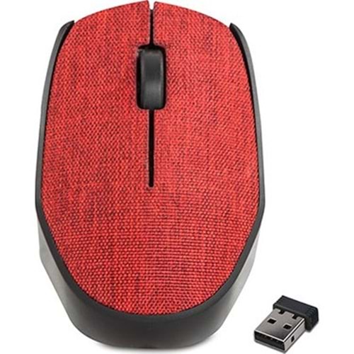Everest KM-218 Usb 2.4Ghz Kırmızı Kumaş Yüzey Kablosuz Mouse