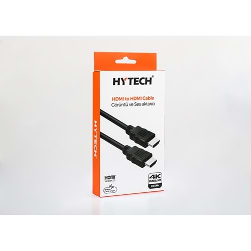 Hytech HY-XHD01 HDMI TO HDMI 1.5m Sinema 4K (4096*2160) Görüntü ve Ses Aktarıcı Kablo