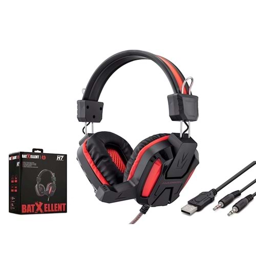 HADRON H7 KULAKLIK MİKROFONLU PC OYUN USB & AUX