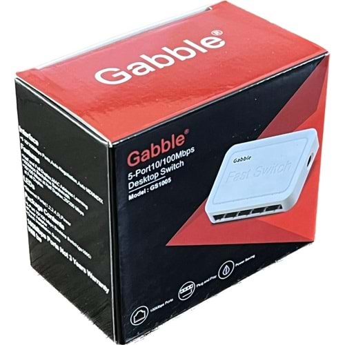 GABBLE GAB-SWC05 5 PORT ETHERNET SWİTCH