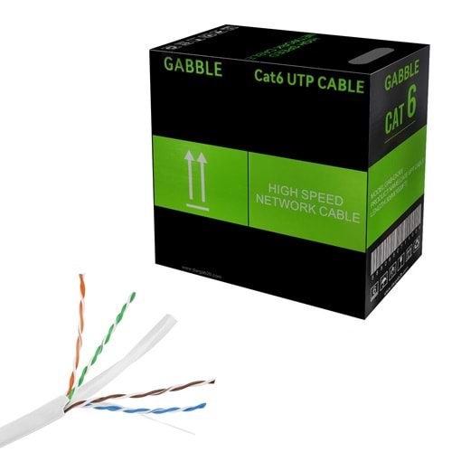 GABBLE GAB-CK305 CAT6 305MT İÇ ORTAM KABLO OD 0.50MM