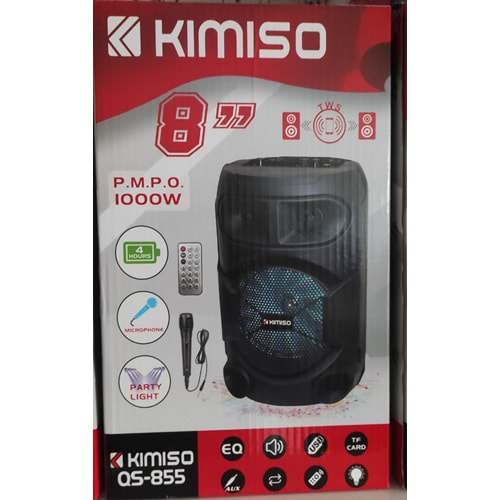 PLATOON PL-4527 BLUETOOTH SD,USB GİRİŞLİ RGB IŞIKLI SPEAKER 8 İNÇ