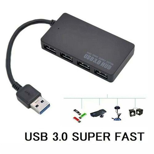 Gabble GAB-PUC304 Slim 4 Port Usb 3.0 Çoklayıcı