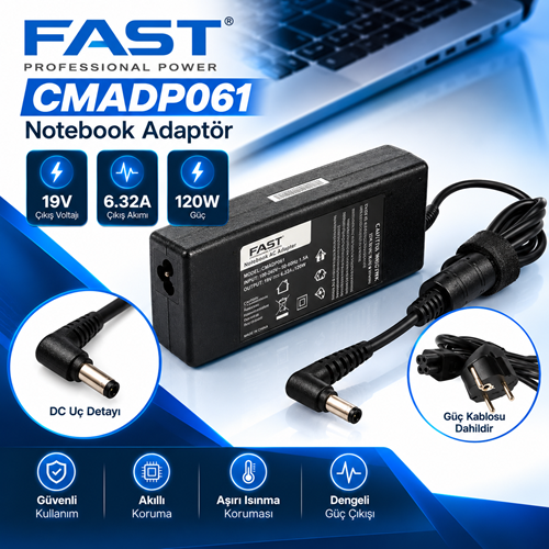 Fat Cmadp061 Toshıba 19V 6.32A 5.5*2.5 Notebook Adaptör