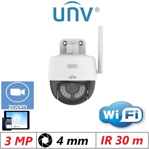 UNV UHO-P1A-M3F4D 3 MP WIFI IR, WARM PT IP KAMERA