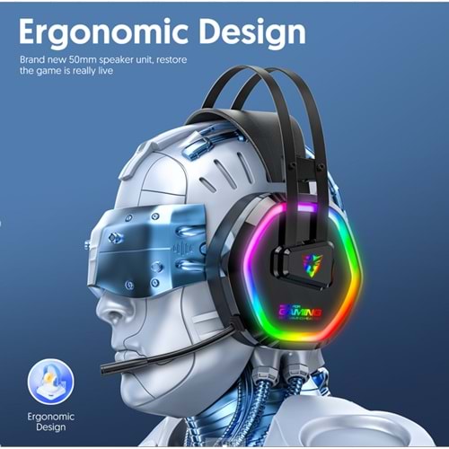 TRİO TRG608 USB 7.1 RGB OYUNCU KULAKLIĞI