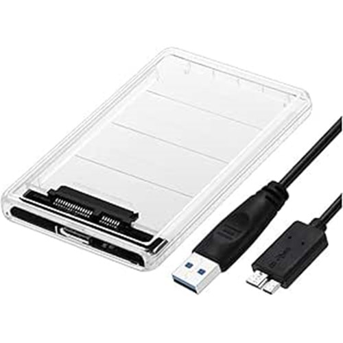 GABBLE GAB-HK244 USB 3.0 HADRDISK KUTUSU 2.5'' ŞEFFAF