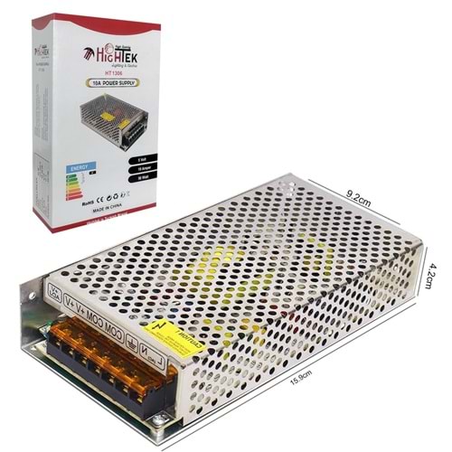 HIGHTEK HT-1115 12V 10A GÜVENLİK ADAPTÖR