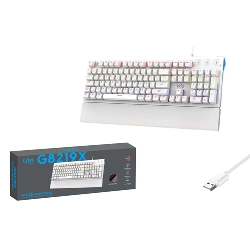 TRİO TRG8219X OYUNCU KLAVYESİ MEKANİK BLUE SWİTCH RGB