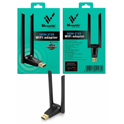 VERSATİLE RT92W36 USB WİRELESS 300M ÇİFT ANTENLİ ADAPTÖR