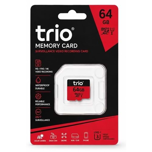 TRİO 64GB MEMORY CARD
