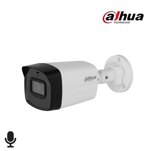 Dahua IPC-HFWN-20P-SA, 2Mpix, 3,6mm Lens,SD Kart, Starlight,H265+, Dahili Mikrofon,30Mt Gece Görüşü, IP67,PoE Bullet IP Kamera