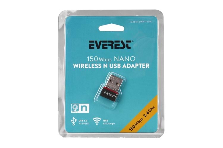 Everest EWN-760N 150 Mbps Usb Kablosuz Adaptör