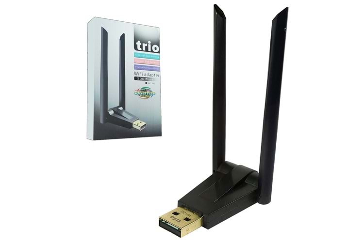TRİO TR-W136 USB WİRELESS ÇİFT ANTENLİ ADAPTÖR