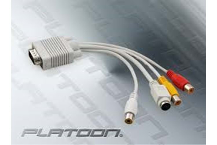 PLATOON PL-7208 VGA TO 3 RCA ÇEVİRİCİ KABLO