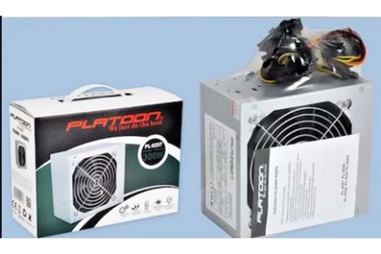 PLATOON PL-9257 300W KUTULU POWER SUPPLY ( 2 SATA / 12 CM FAN )