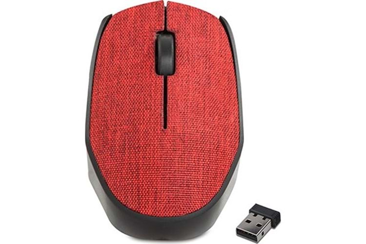 Everest KM-218 Usb 2.4Ghz Kırmızı Kumaş Yüzey Kablosuz Mouse