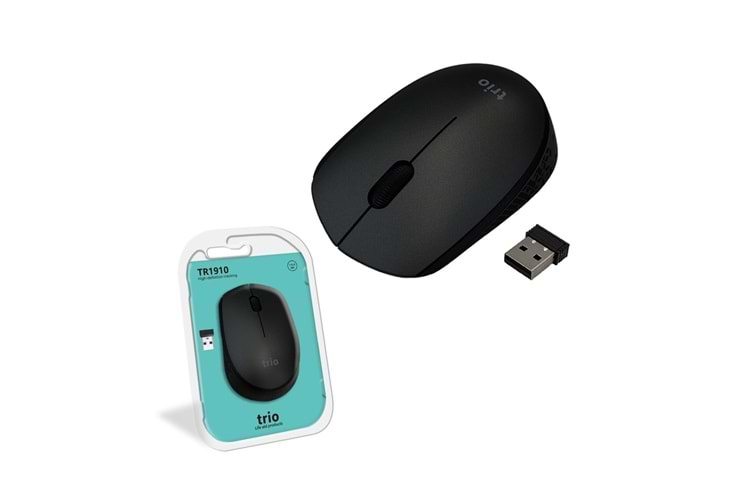 TRİO TR1910 USB SİYAH 2.4Ghz WIRELESS MOUSE