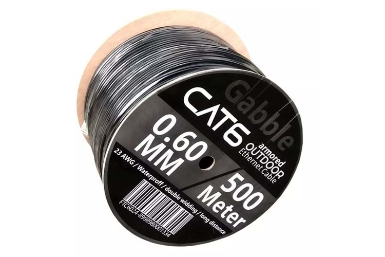 GABBLE FTP 23AWG 500M DIŞ ORTAM CAT6 SİYAH