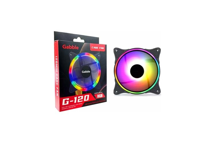 GABBLE GAB-RGKF120 12CM*12CM RGB KASA FAN
